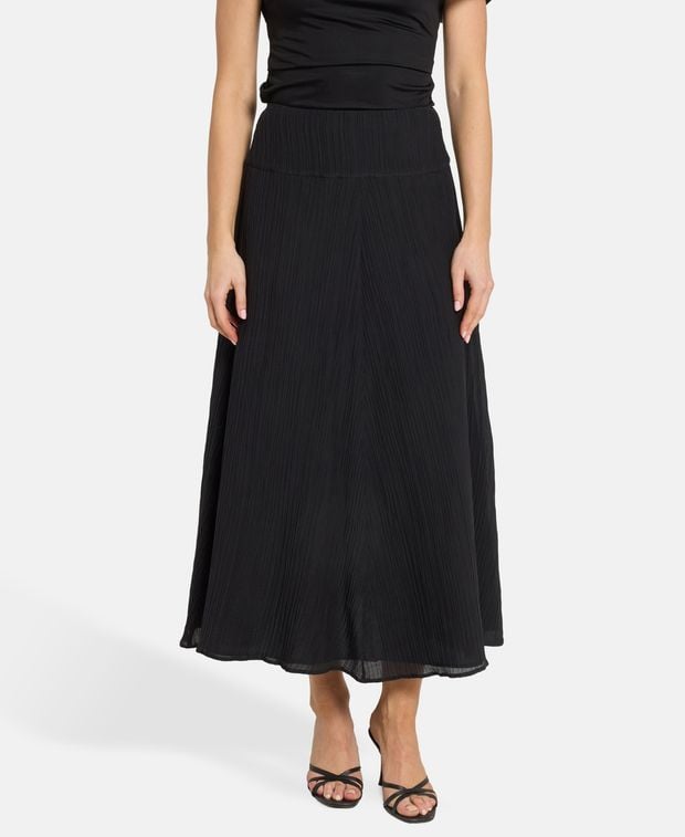 Bite Studios Silk-blend skirt Parchment