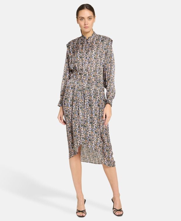 Isabel Marant Silk-blend dress Lokeya