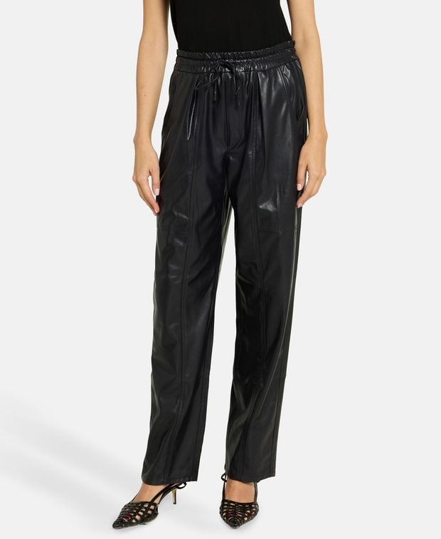Marant Etoile Leather-look pants Brina