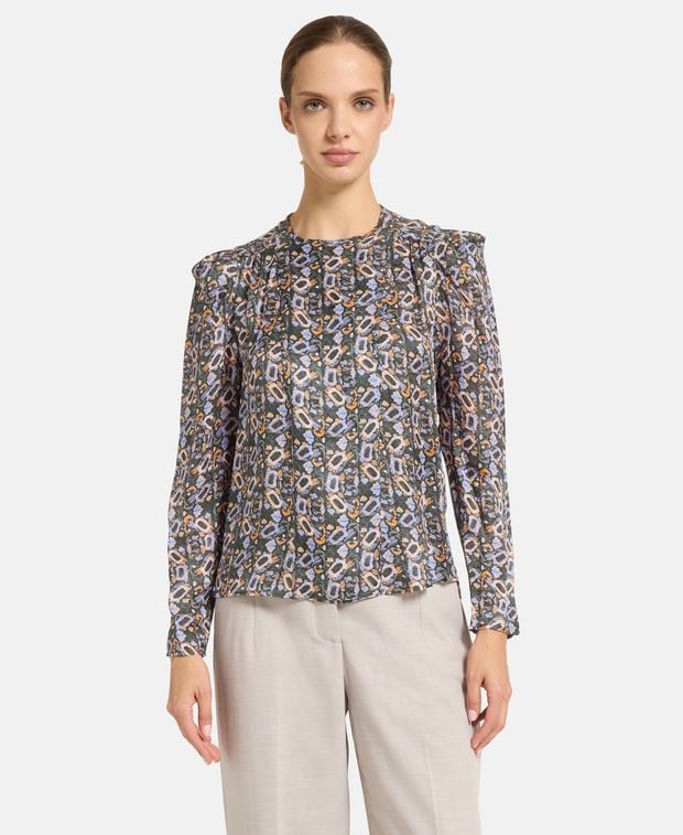 Isabel Marant Silk-blend shirt blouse Lensy