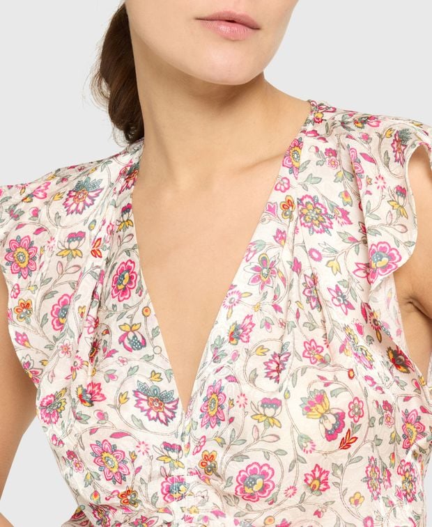 Isabel Marant Silk-blend top Lonea