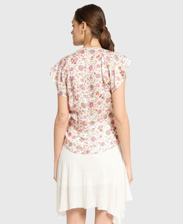 Isabel Marant Silk-blend top Lonea