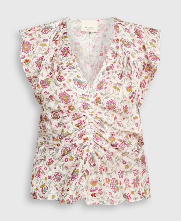Isabel Marant Silk-blend top Lonea