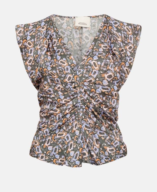 Isabel Marant Silk-blend top Lonea