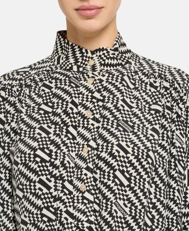 Marant Etoile All-over print blouse Azalea