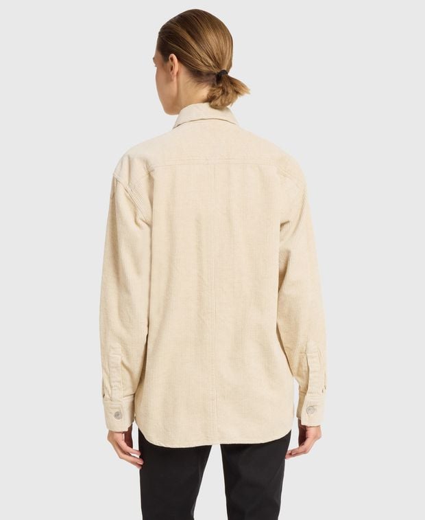 Marant Etoile Linen-blend long-sleeved shirt - comfort fit Randal