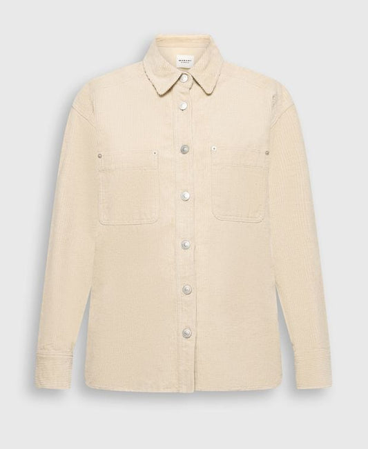 Marant Etoile Linen-blend long-sleeved shirt - comfort fit Randal