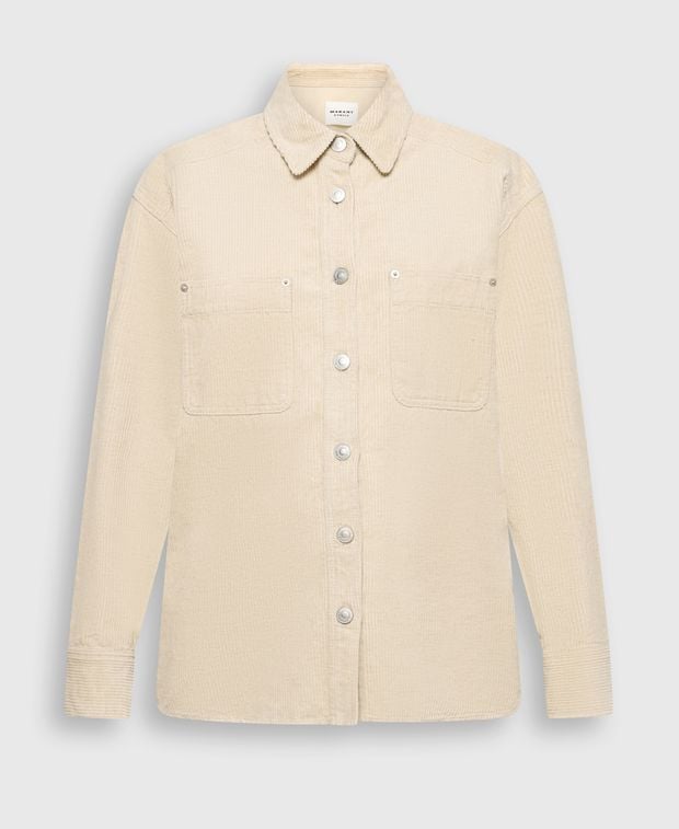 Marant Etoile Linen-blend long-sleeved shirt - comfort fit Randal