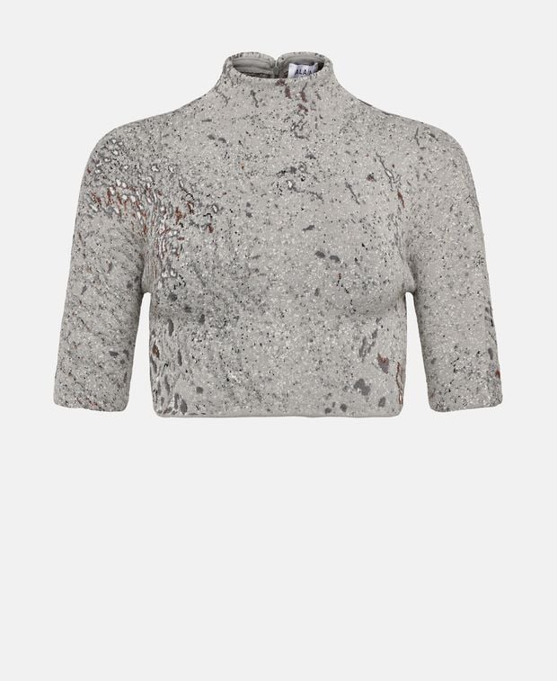 Alaia Silk-blend blouse