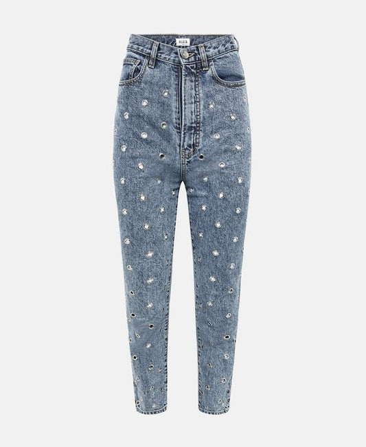 Alaia Straight-leg trousers Eyelet