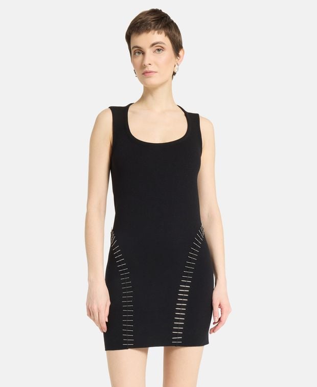 Alaia Wool-blend dress Embroid