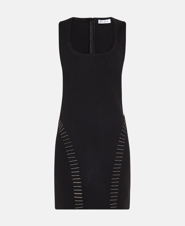 Alaia Wool-blend dress Embroid