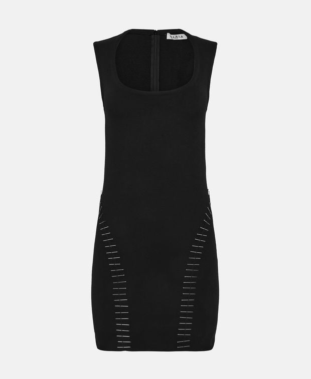 Alaia Wool-blend dress Embroid