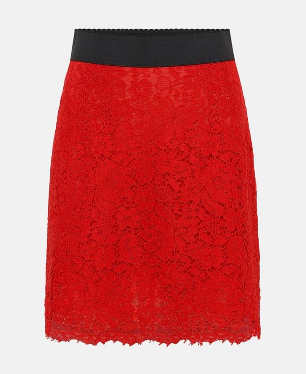Dolce & Gabbana Lace skirt Rosso Chiaro