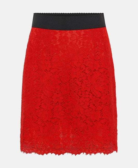 Dolce & Gabbana Lace skirt Rosso Chiaro