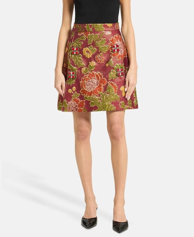 Dolce & Gabbana Silk-blend skirt