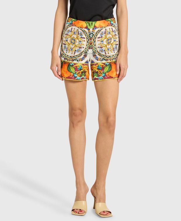 Dolce & Gabbana Silk-blend shorts