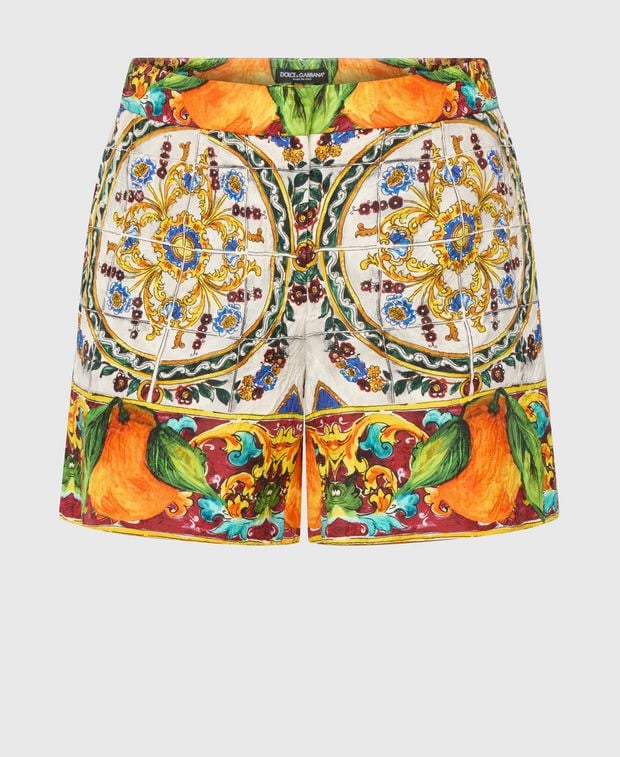 Dolce & Gabbana Silk-blend shorts