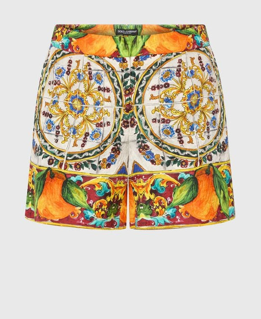 Dolce & Gabbana Silk-blend shorts