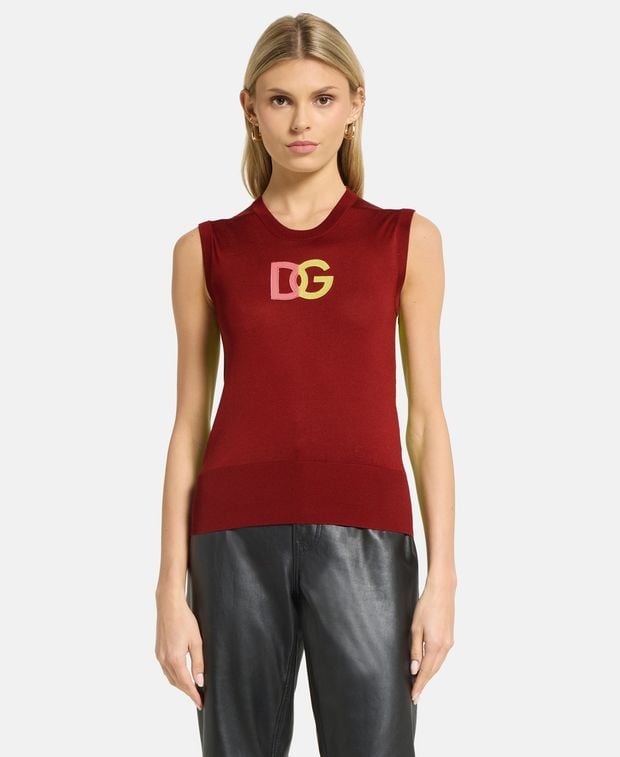 Dolce & Gabbana Knitted silk top