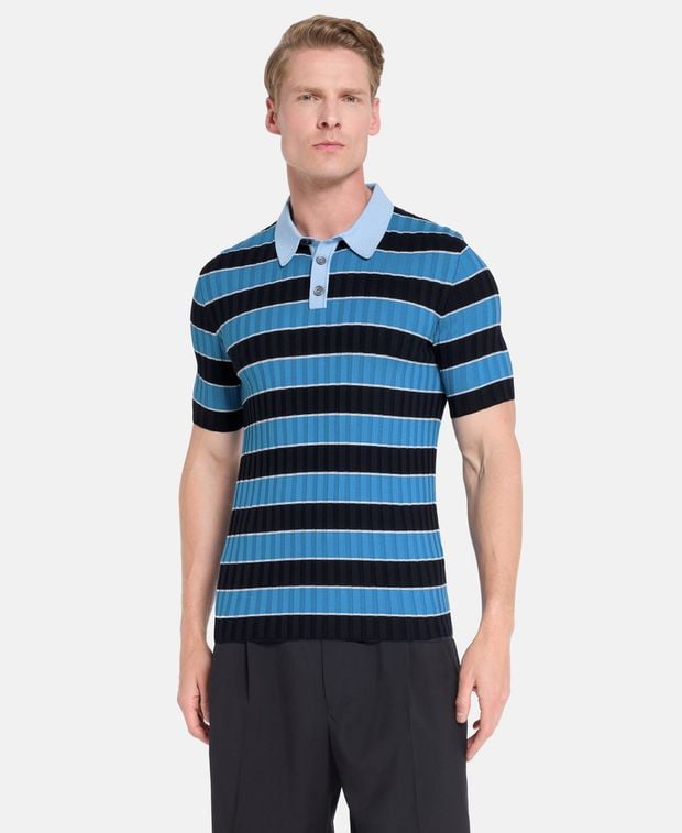 Dolce & Gabbana Silk-blend knitted polo shirt