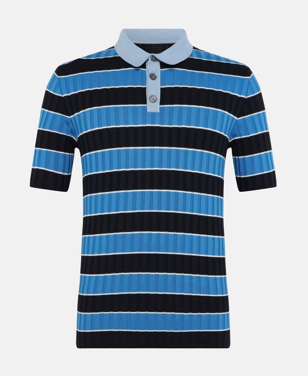 Dolce & Gabbana Silk-blend knitted polo shirt