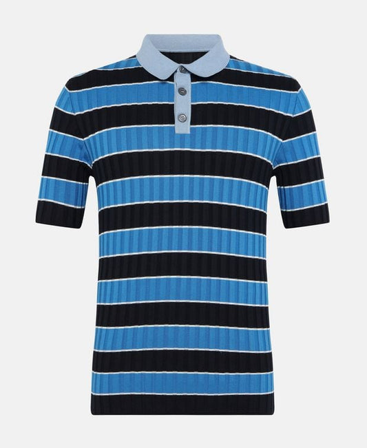 Dolce & Gabbana Silk-blend knitted polo shirt