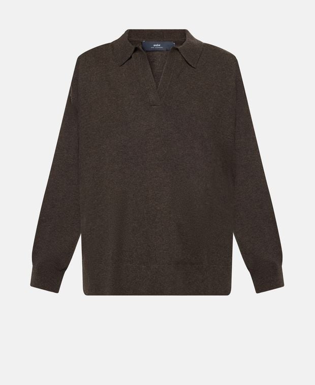 arch4 Cashmere polo shirt Cloverbend