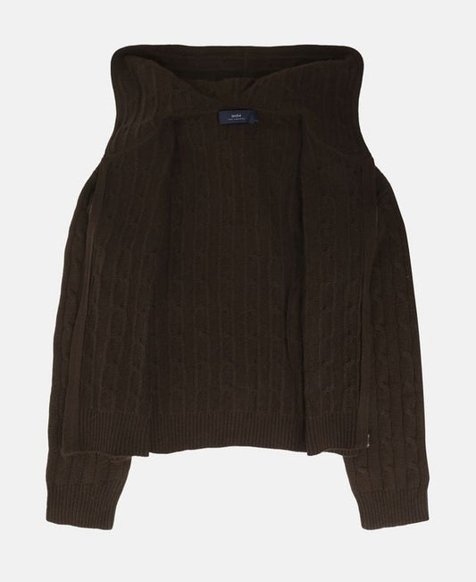 arch4 Cashmere hooded cardigan