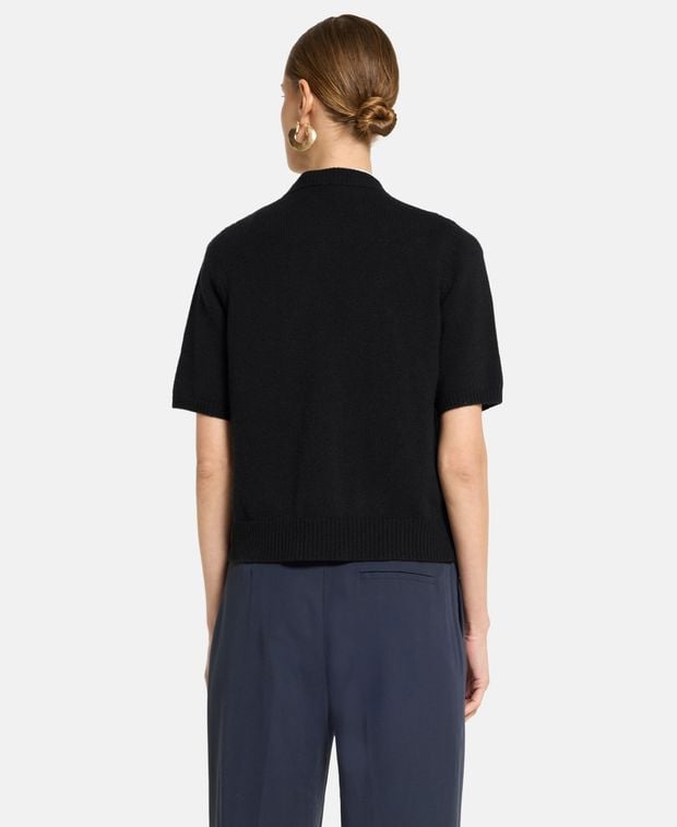 arch4 Cashmere short-sleeved pullover Berry