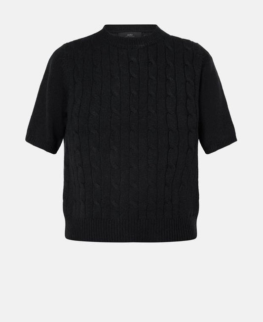 arch4 Cashmere short-sleeved pullover Berry