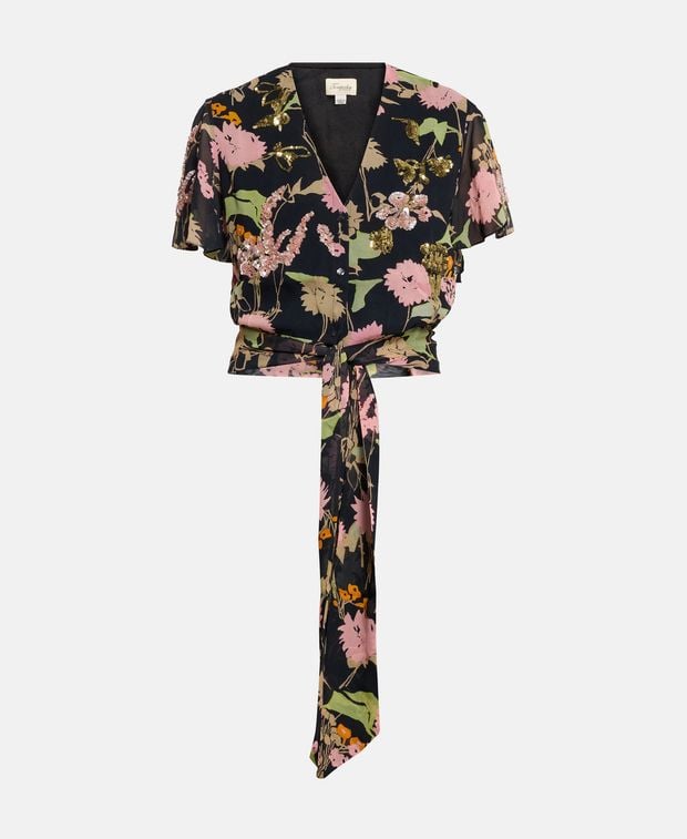 Temperley London Wrap blouse Maisie