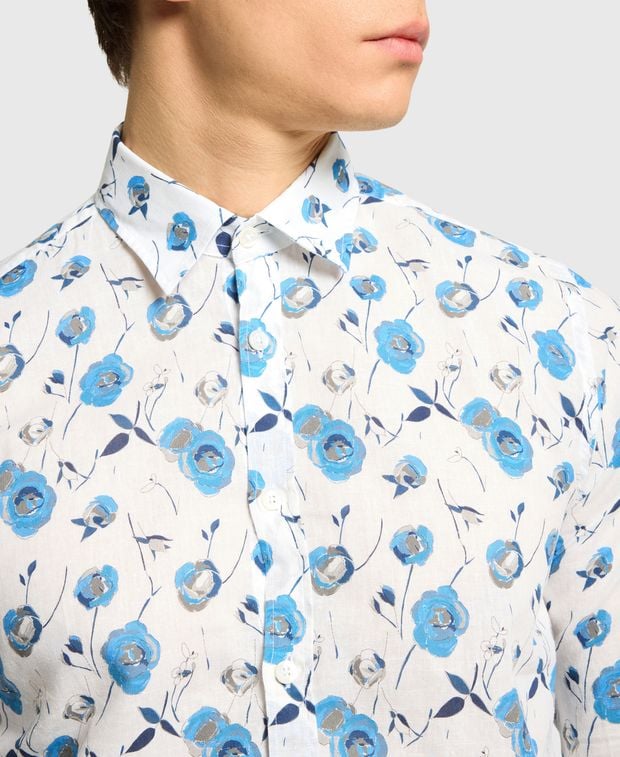 Canali Linen-blend shirt
