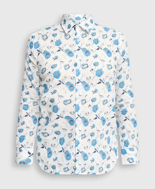 Canali Linen-blend shirt