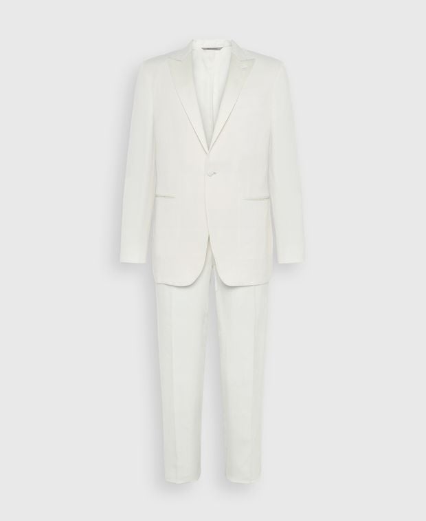Canali Linen-blend suit