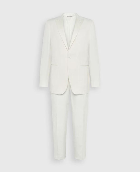 Canali Linen-blend suit