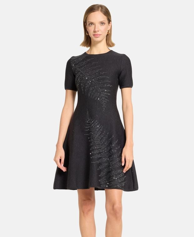 Oscar de la Renta Wool-blend dress