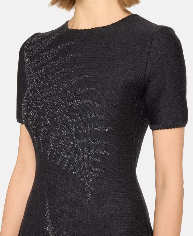 Oscar de la Renta Wool-blend dress