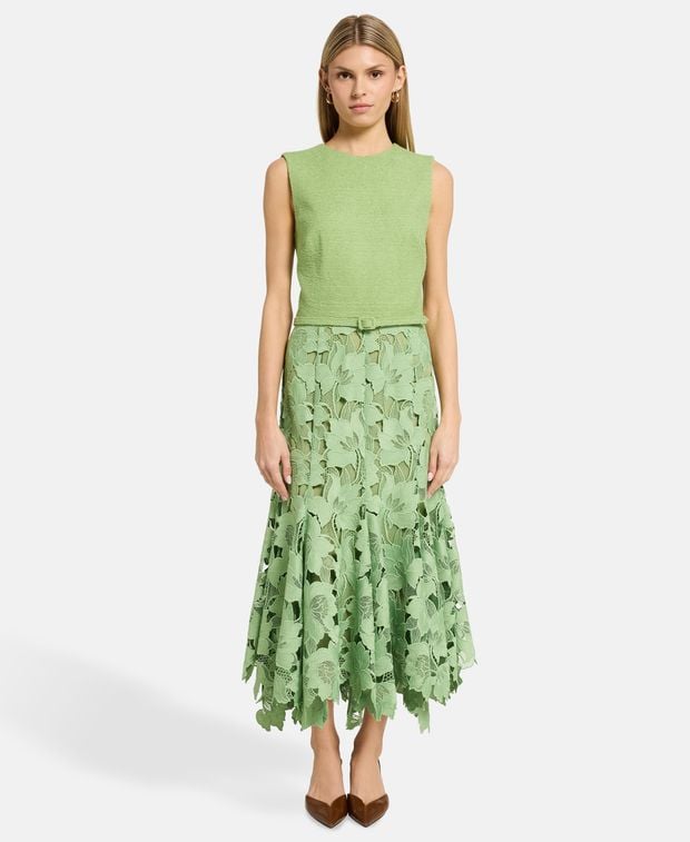 Oscar de la Renta Wool-blend dress
