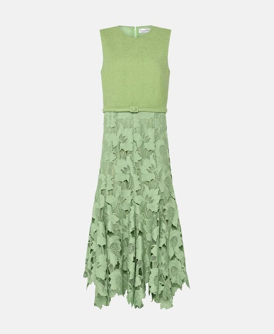 Oscar de la Renta Wool-blend dress