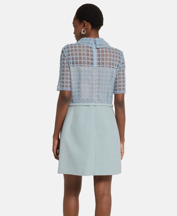 Oscar de la Renta Wool-blend dress