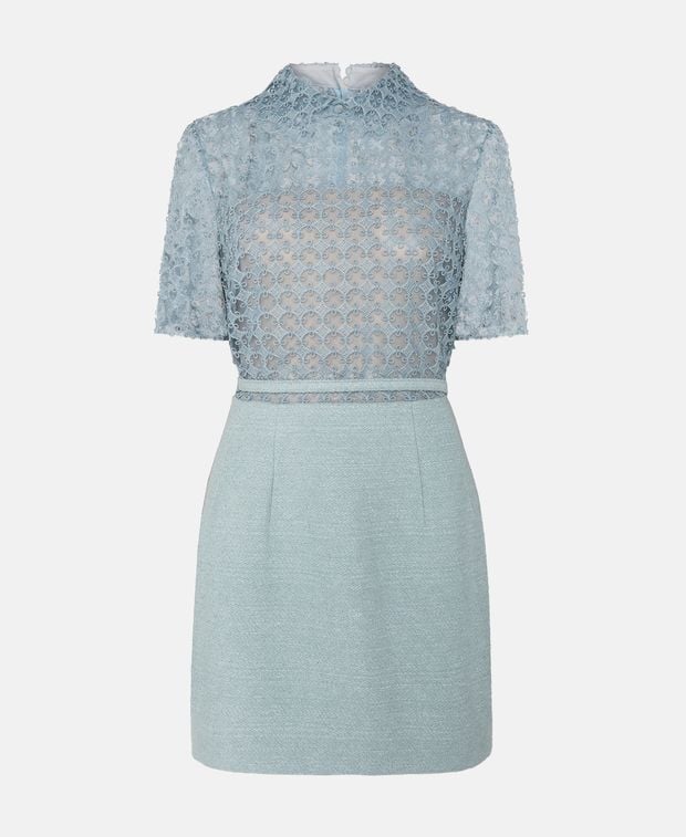 Oscar de la Renta Wool-blend dress