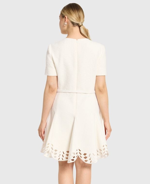 Oscar de la Renta Wool-blend dress