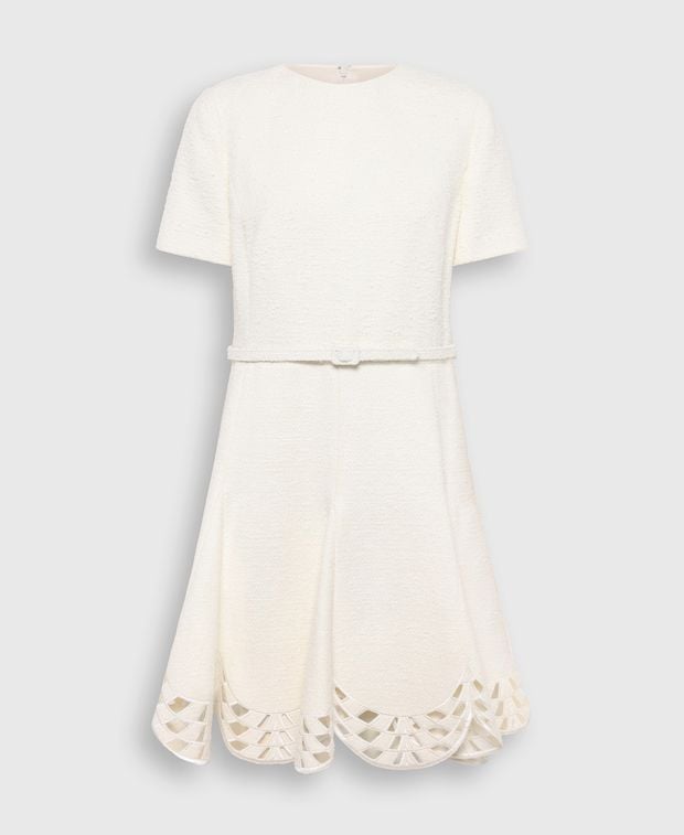 Oscar de la Renta Wool-blend dress