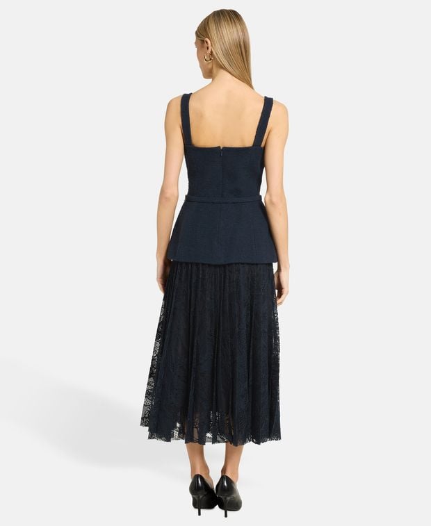 Oscar de la Renta Wool-blend dress