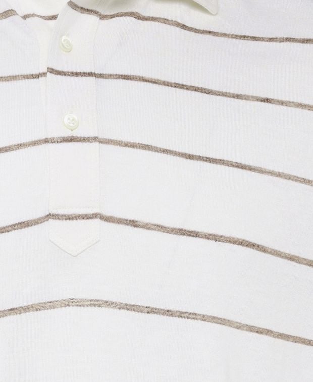 Brunello Cucinelli Linen-blend polo shirt