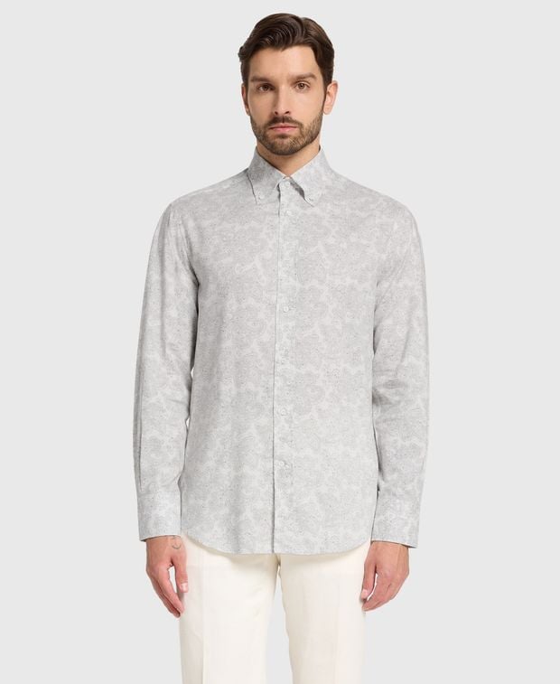 Brunello Cucinelli Long-sleeved shirt - slim fit