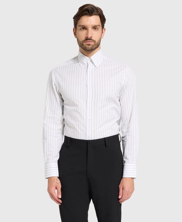 Brunello Cucinelli Long-sleeved shirt - slim fit
