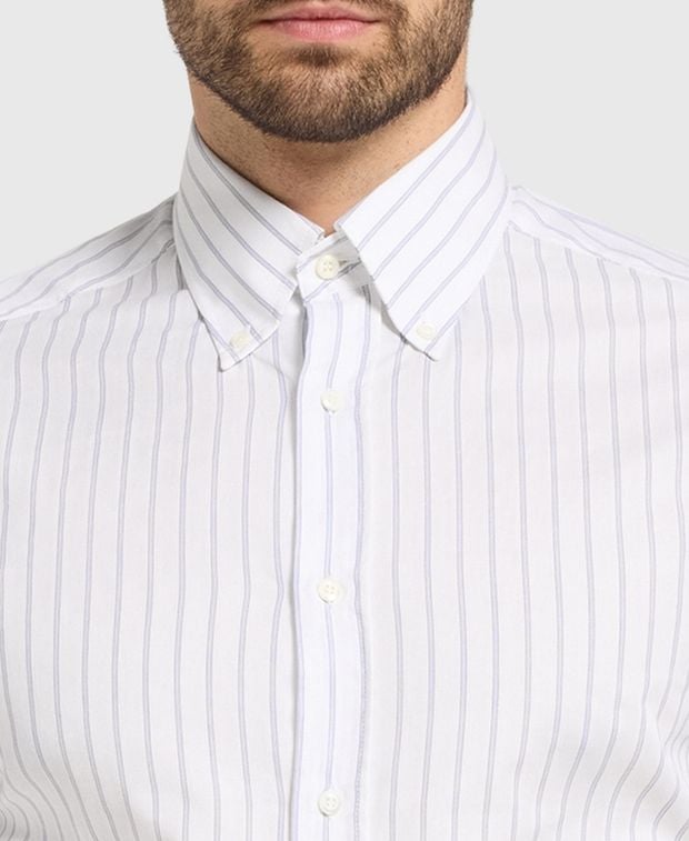Brunello Cucinelli Long-sleeved shirt - slim fit