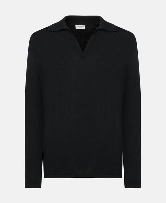 Saint Laurent Woolen long sleeve polo